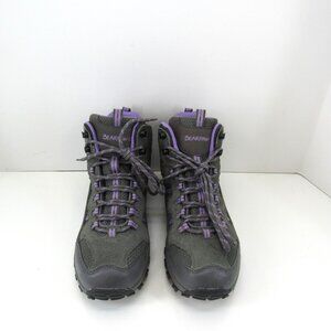 Bearpaw Women's Gray and Lilac 2935 Katrina High Top Lace Up Hiking Boot Size 9